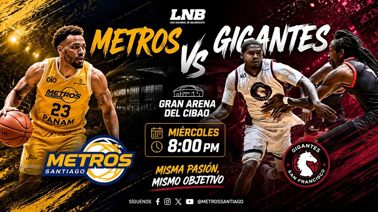 hoy-en-la-arena-del-cibao:-metros-y-gigantes-van-por-la-revancha-y-el-liderato-de-la-lnb